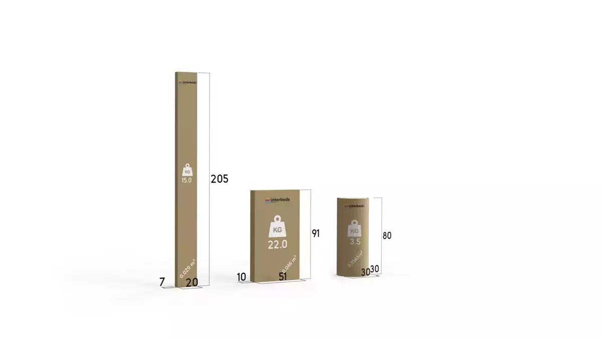 Metoda de ambalare pentru patul de tineret single Bartek 90x200 cu saltea, alb Metoda de ambalare pentru patul de tineret single Bartek 90x200 cu saltea, alb