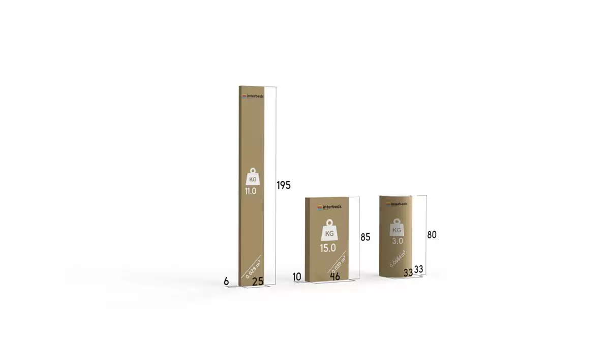Metoda de ambalare pentru patul de tineret unic kubuś 80x190 cu saltea, pin Metoda de ambalare pentru patul de tineret unic kubuś 80x190 cu saltea, pin