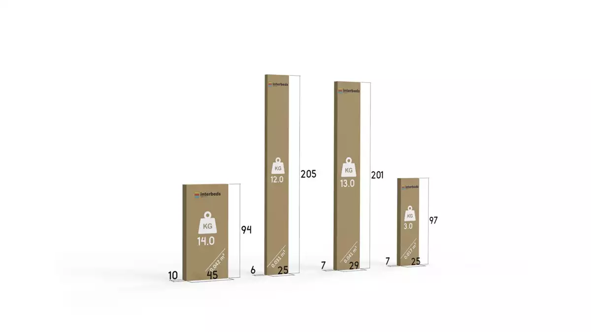 Metoda de ambalare pentru patul de tineret, eryk retractable 90x200 cu sertar, alb/grafit Metoda de ambalare pentru patul de tineret, eryk retractable 90x200 cu sertar, alb/grafit