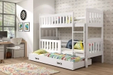 Pat cu baldachin KUBUŚ 90X200 cu sertar, alb