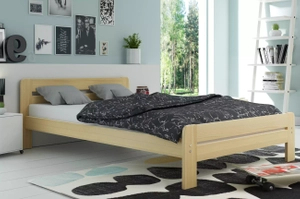 Pat dormitor DALLAS 160X200 cu saltea, pin