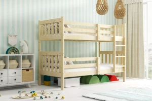 Pat supraetajat junior KACPER 90X190 cu saltea, pin