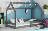 HOPE 1 80X160 pat single cu saltea, grafit
