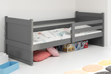 Pat single pentru tineri RICO 90X200 cu saltea, grafit