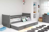 RICO 90X200 pat extensibil pentru tineri cu sertar, grafit