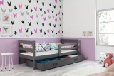 Pat ERYK 90X200 pentru tineri, cu sertar, grafit