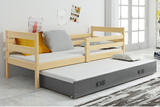 Pat extensibil pentru tineri ERYK 90X200 cu sertar, pin/grafit