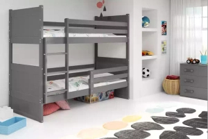 Rico pat supraetajat pentru adolescenți 90x190, gri